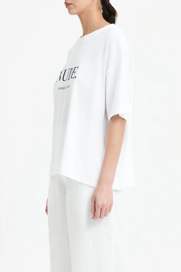 Nude Washed Tee - White