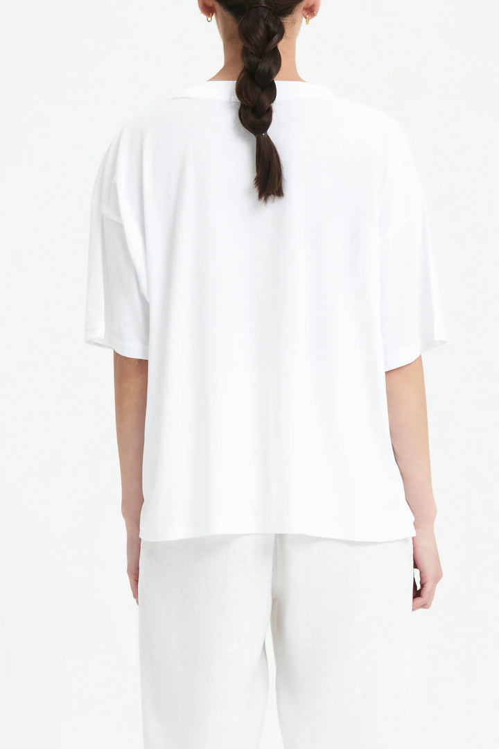 Nude Washed Tee - White