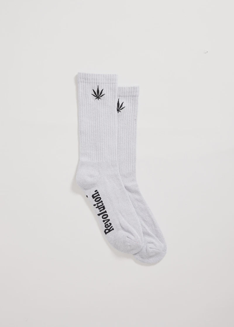 White Noise Hemp Socks One Pack - Shadow