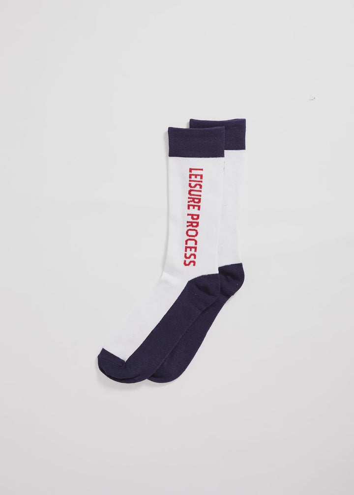 Leisure Process Hemp Crew Socks - White