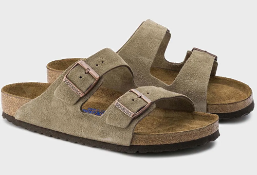Birkenstock Arizona SFB Taupe Suede Leather Regular