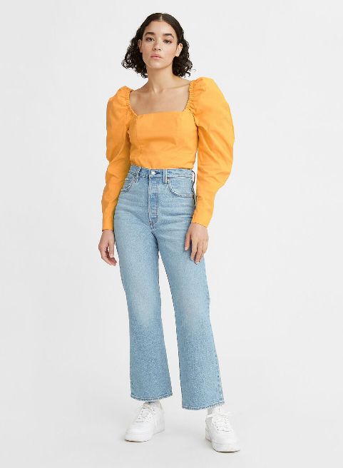 Levi s Ribcage Crop Bootcut Jean Jazz Away
