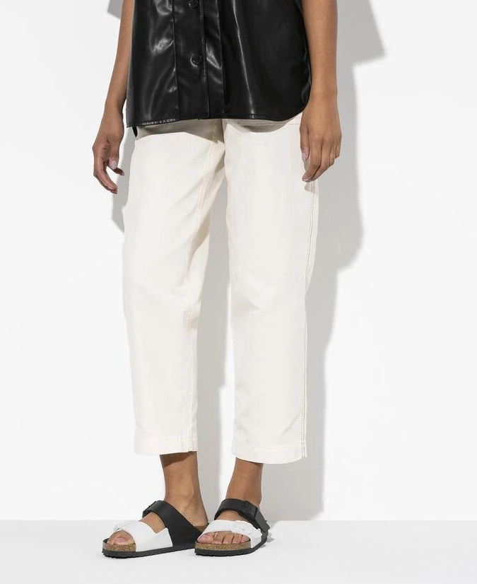 Birkenstock Arizona Split Black/White Birko-Flor Regular