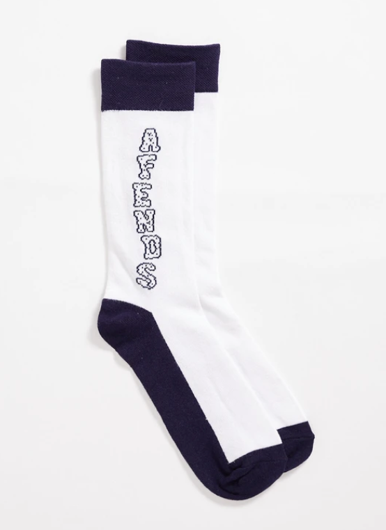 Leisure Process Hemp Crew Socks - White