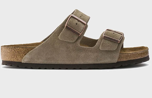 Birkenstock Arizona SFB Taupe Suede Leather Narrow