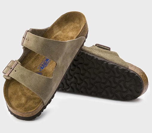 Birkenstock Arizona SFB Taupe Suede Leather Narrow