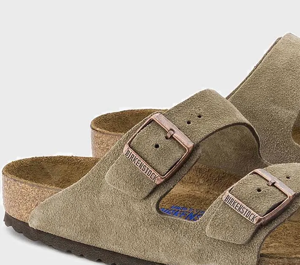 Birkenstock Arizona SFB Taupe Suede Leather Narrow