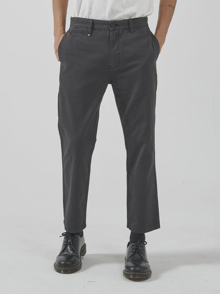 Minimal Thrills Work Chopped Chino - Washed Black