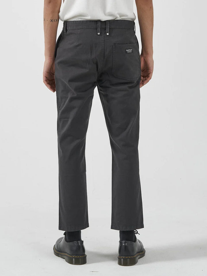 Minimal Thrills Work Chopped Chino - Washed Black