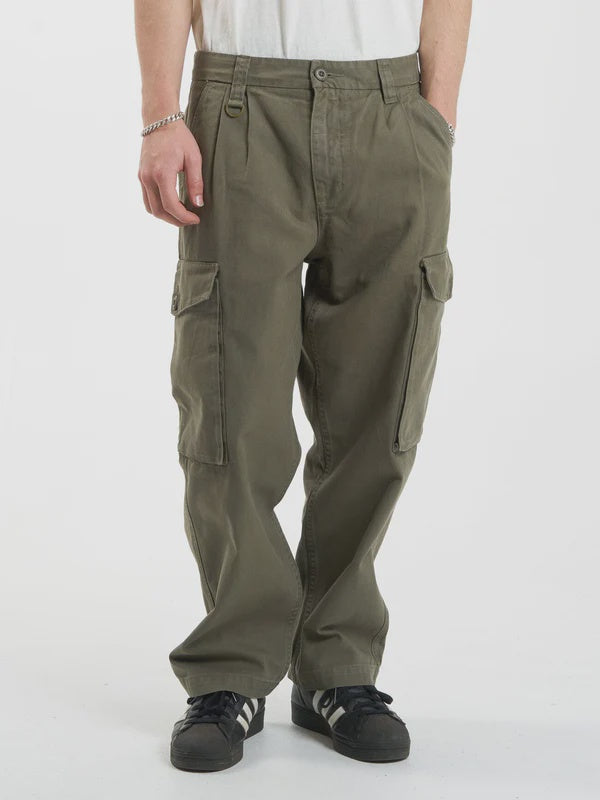 Thrills Issued Big Slacker Cargo Pant- Mild Army