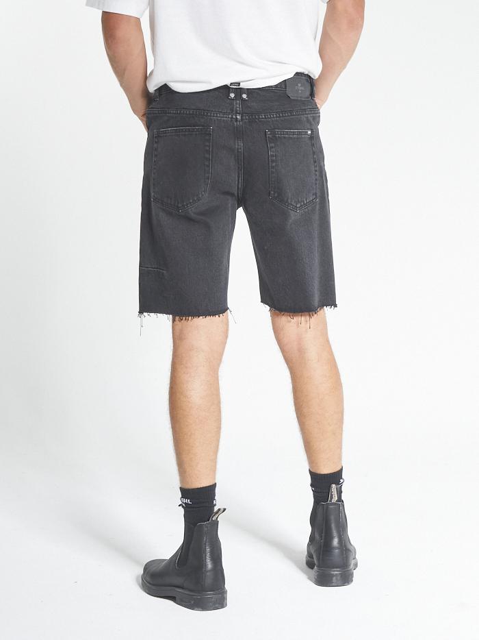 Thrills Chopped Denim Short - Black Rinse