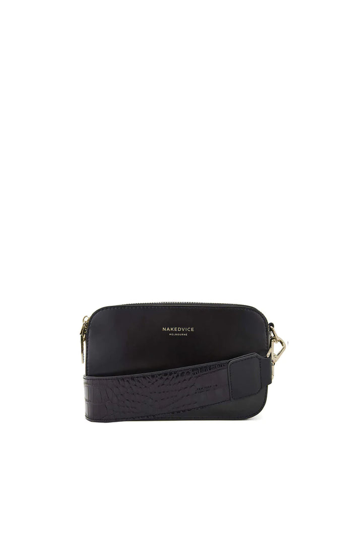 The Croc Embossed Gold Strap