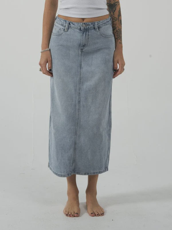 Thrills Frankie Skirt- Ash Blue