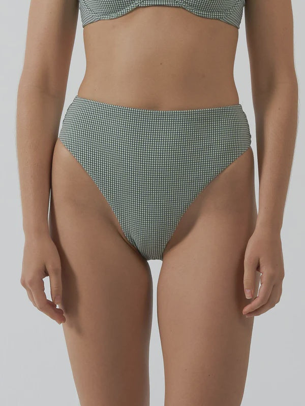 Thrills Levitation 90's High Cut Bikini Bottom- Pistachio