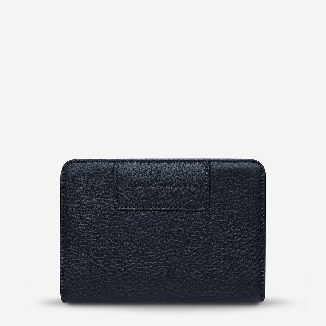 Status Anxiety Popular Problems Wallet - Navy Blue
