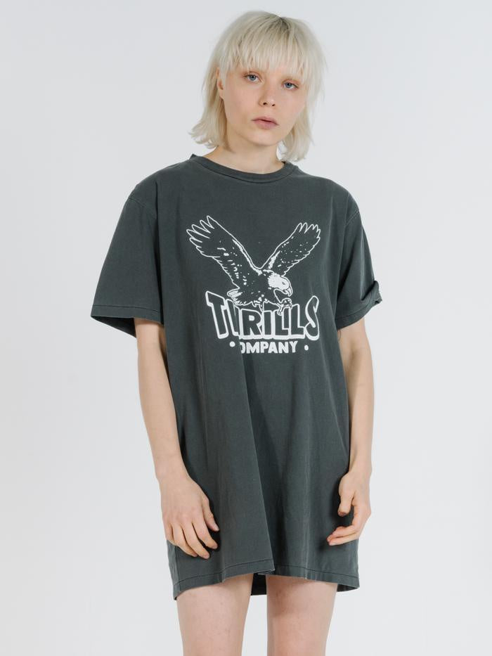 Talons Merch Tee Dress - Merch Black