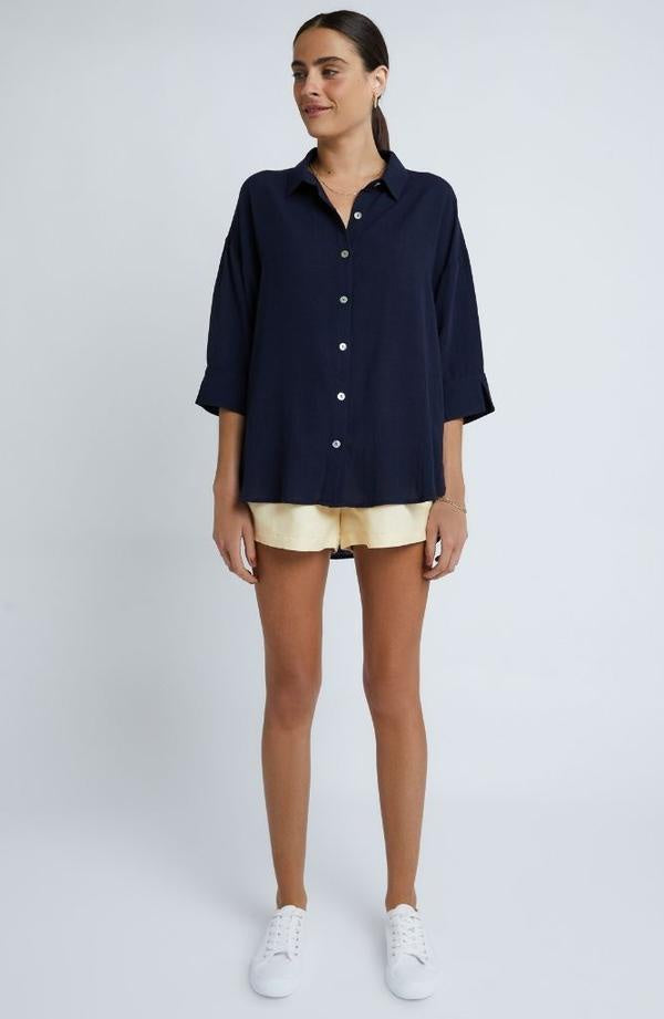 Marmont Oversized Shirt - Navy