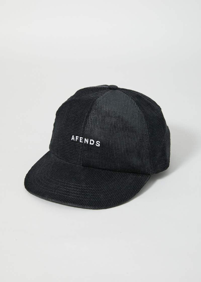 Chapel Hemp Corduroy 6 Panel Cap- Raven