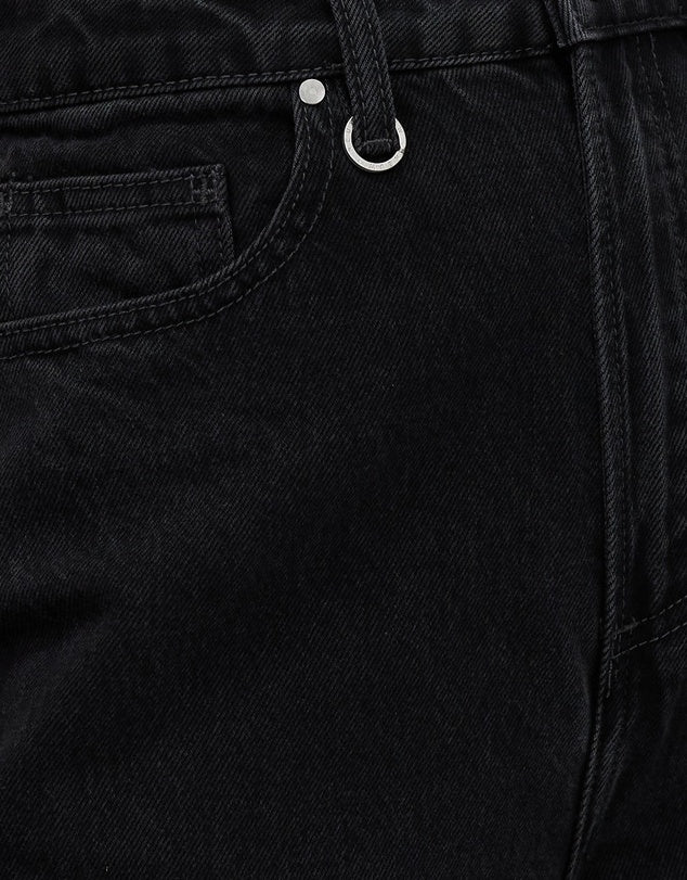 Neuw Denim Sade Baggy Crop Jean - Zero Washed Black