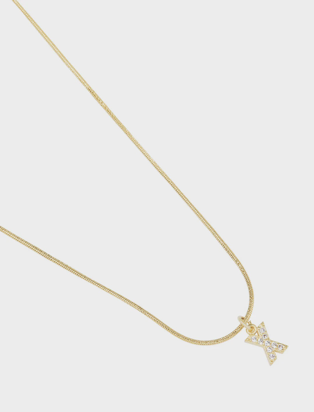 Initial X Necklace