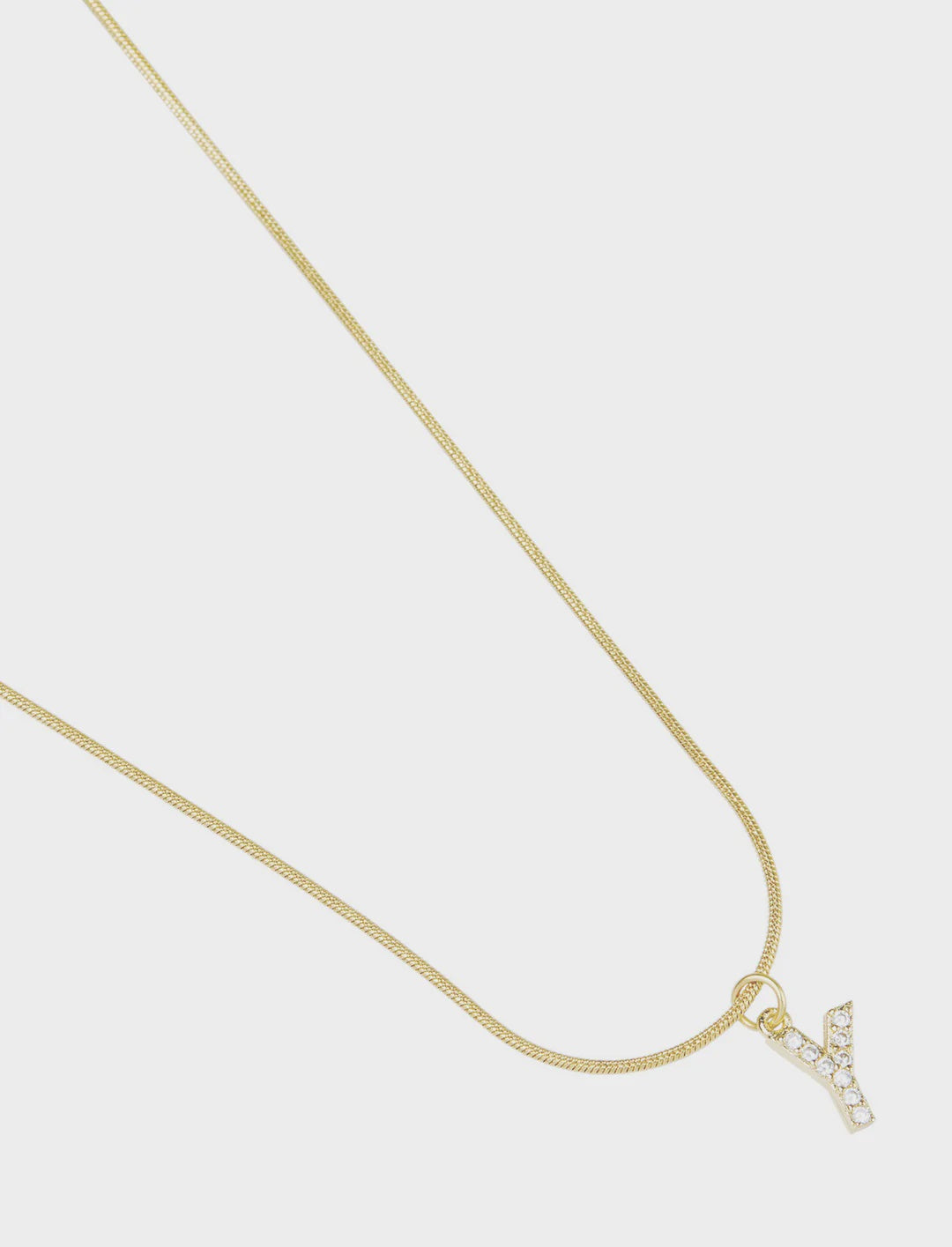 Initial Y Necklace