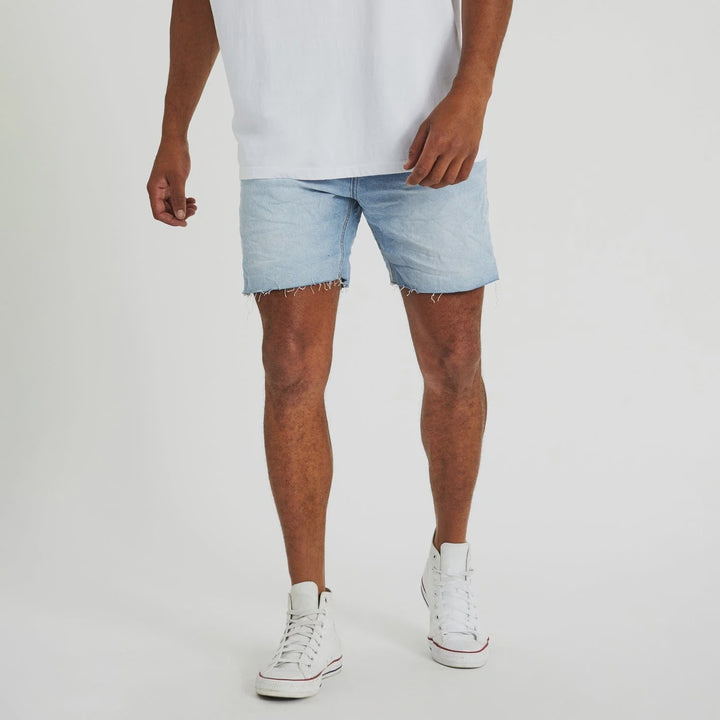 Kiss Chacey KS5 Slim Denim Short - Sunbleached Blue