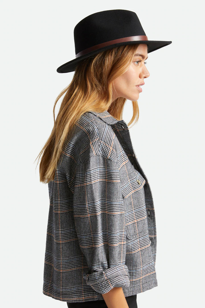 Brixton Messer Felt Fedora - Black