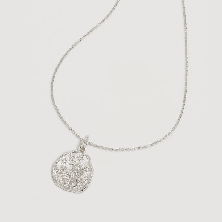 By Charlotte She Is Zodiac Necklace - Capricorn - Sterling Silver