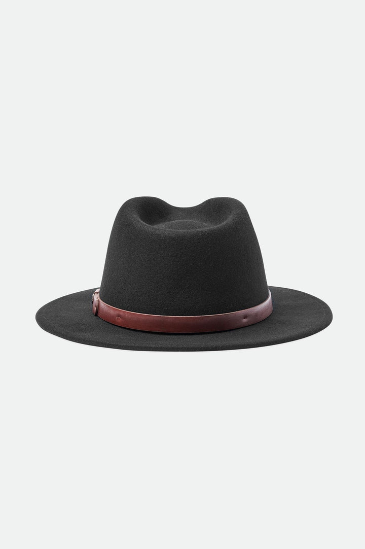 Brixton Messer Felt Fedora - Black