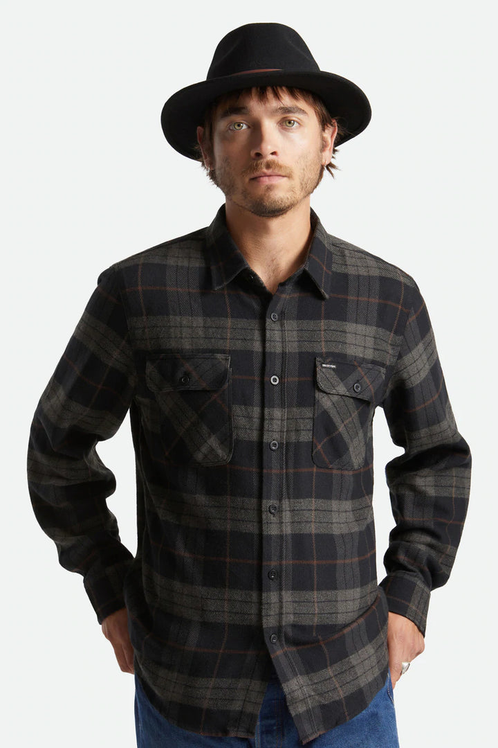 Brixton Messer Felt Fedora - Black