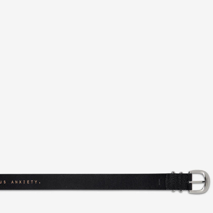 Status Anxiety Let It Be Belt - Black/Silver