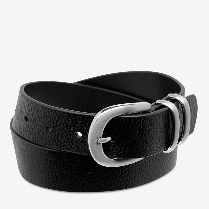 Status Anxiety Let It Be Belt - Black/Silver