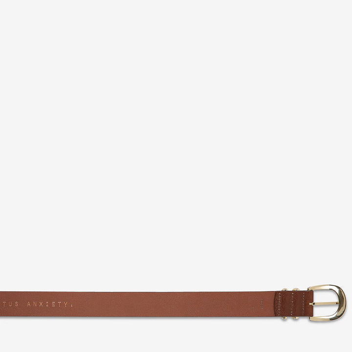 Status Anxiety Let It Be Belt - Tan/Gold