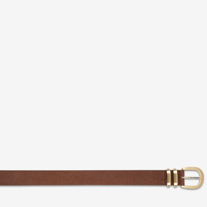Status Anxiety Let It Be Belt - Tan/Gold