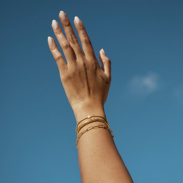 Arms Of Eve River Gold and Pearl Bracelet