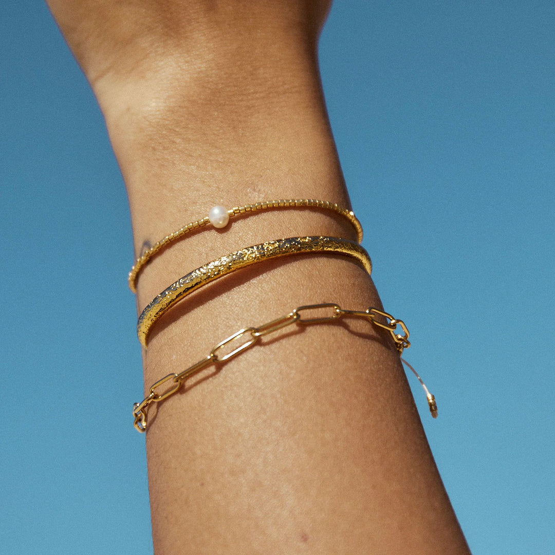Arms Of Eve River Gold and Pearl Bracelet