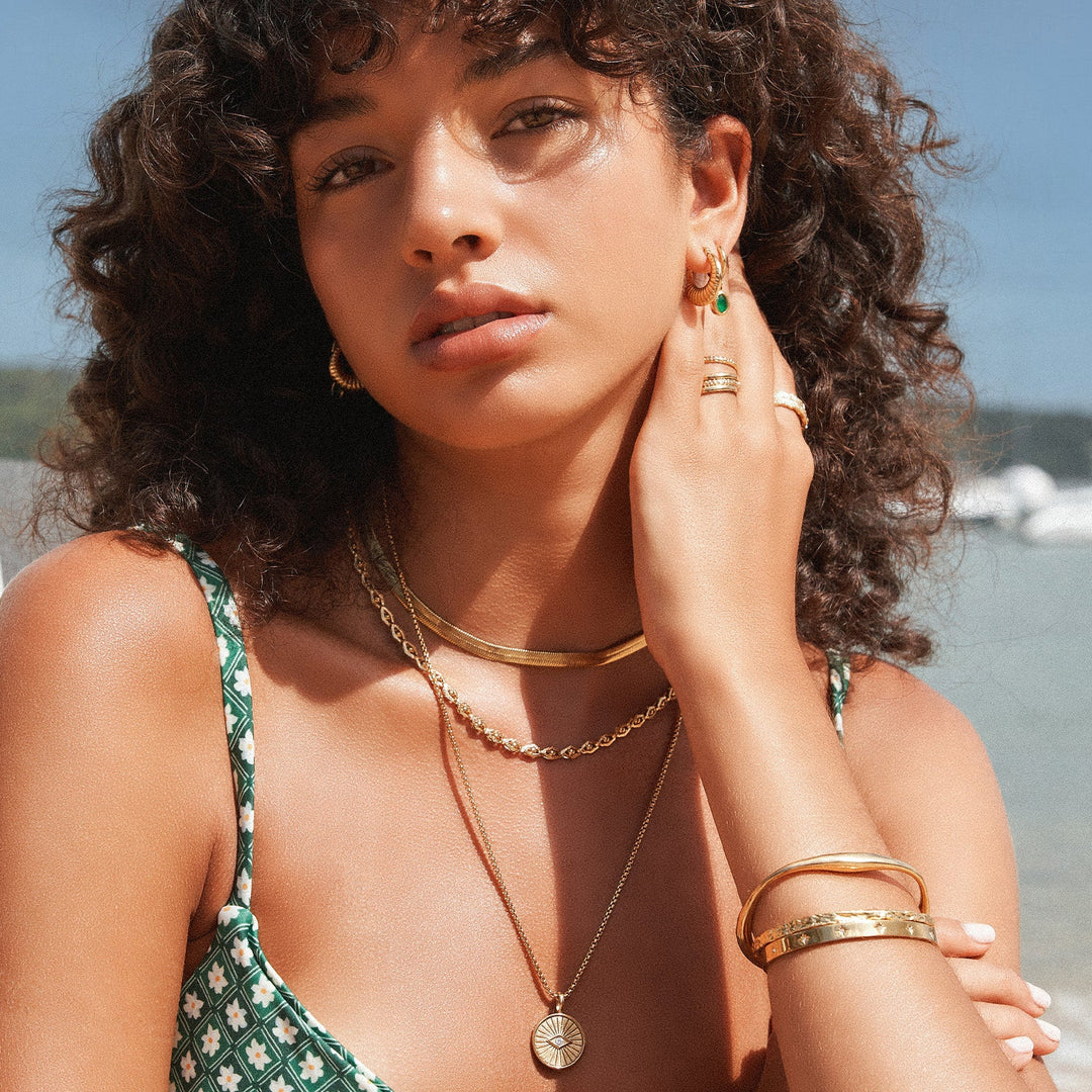 Arms Of Eve Portia Gold Hoop Earrings