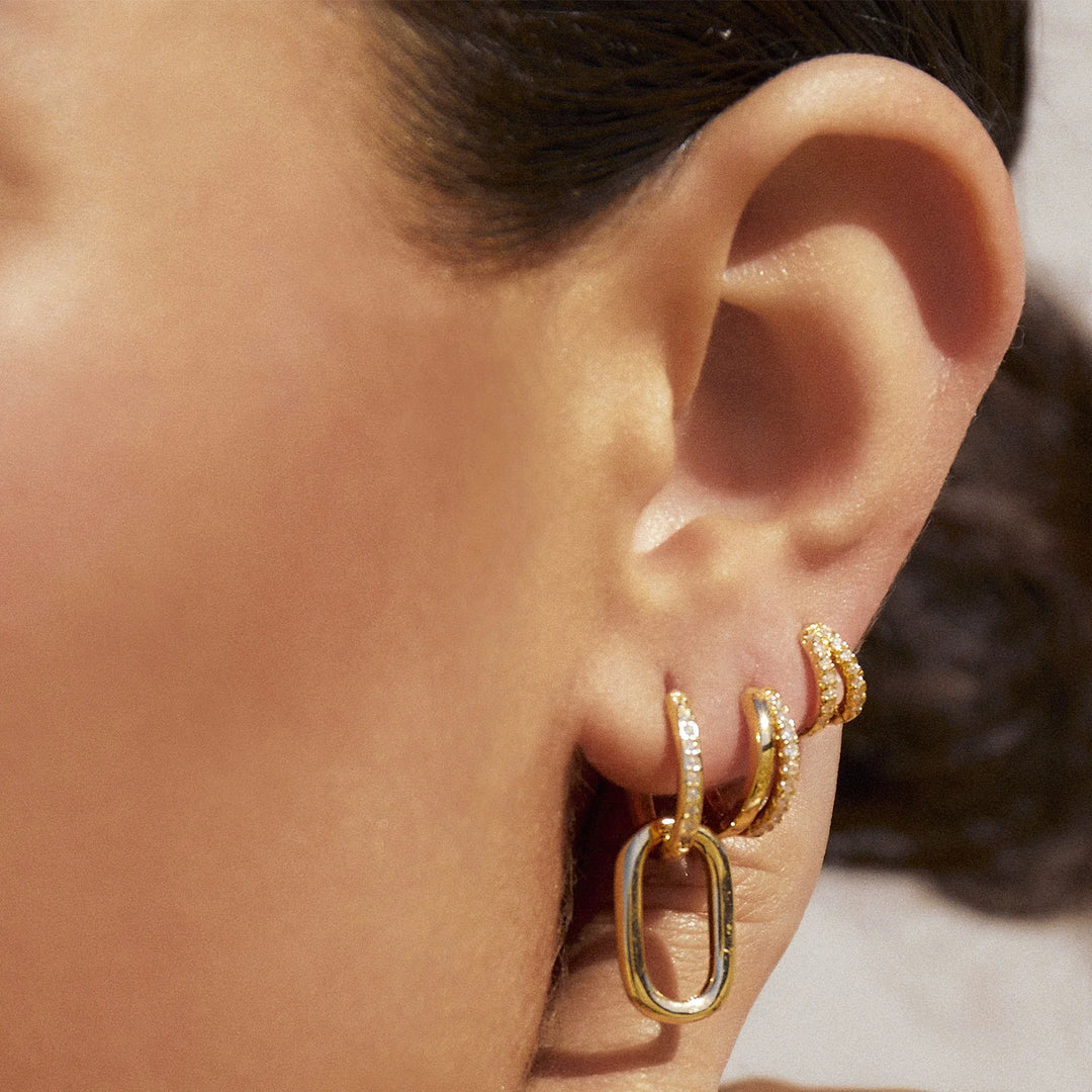 Arms Of Eve Molly Zircon Gold Earrings