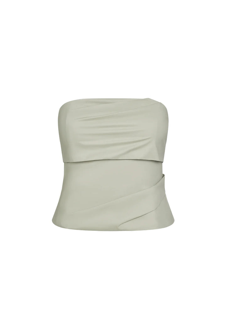 Lioness Smokeshow Strapless Top- Sage