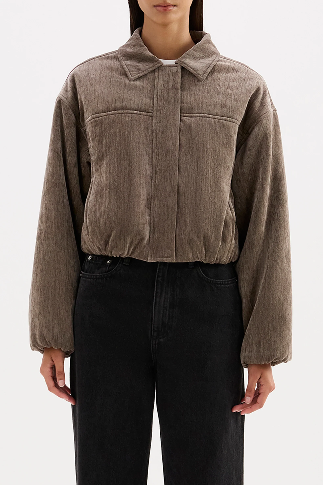 Nude Lucy Sabina Bomber - Driftwood