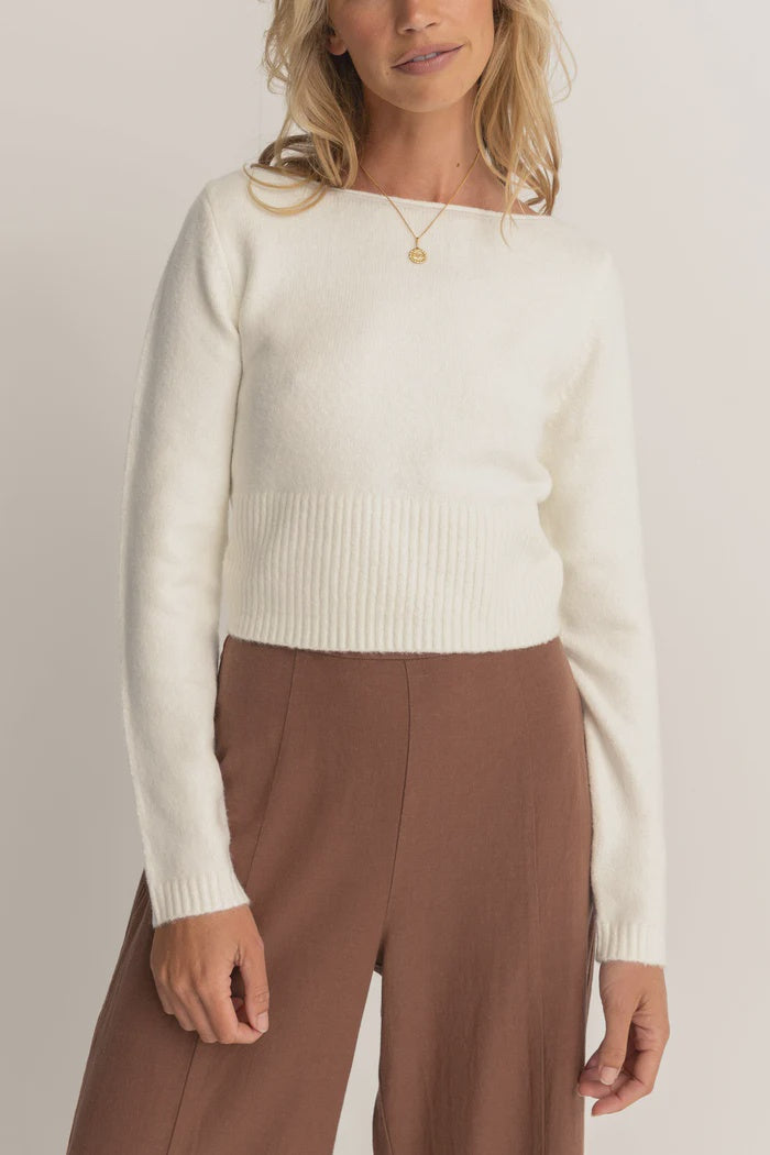 Rhythm Chloe Knit Sweater - White