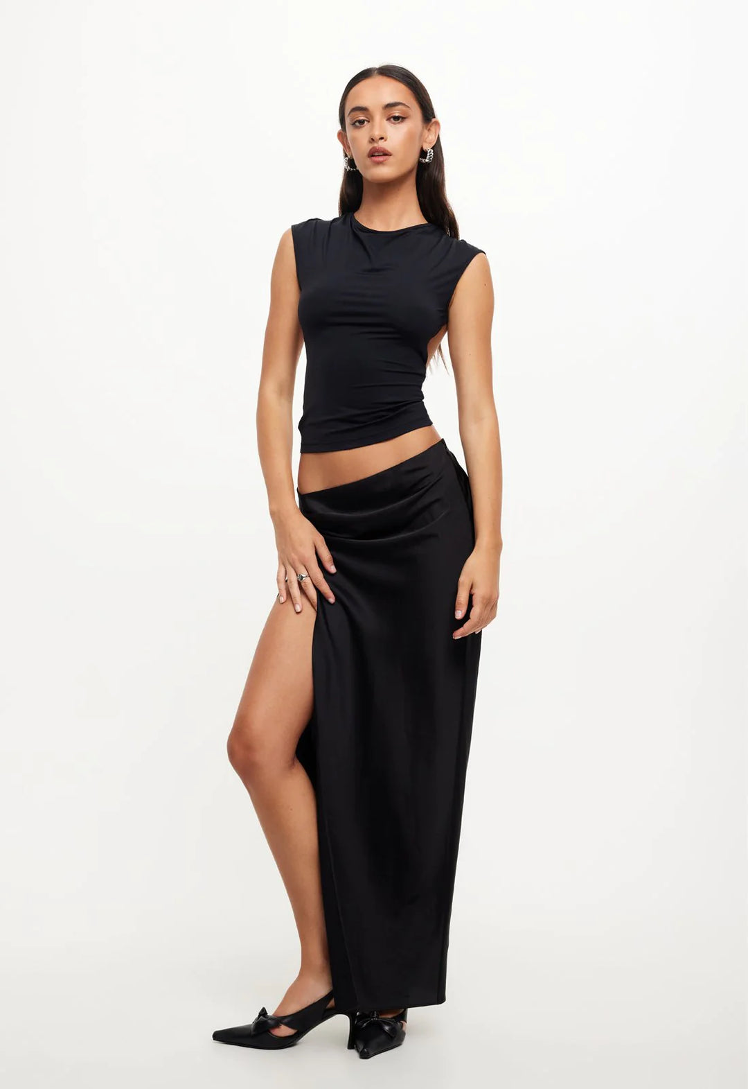 Lioness Uno Tie Top - Onyx