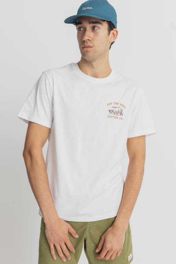 Rhythm Worn Path Short Sleeve T-Shirt - Vintage White