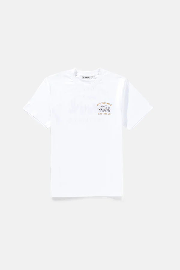 Rhythm Worn Path Short Sleeve T-Shirt - Vintage White