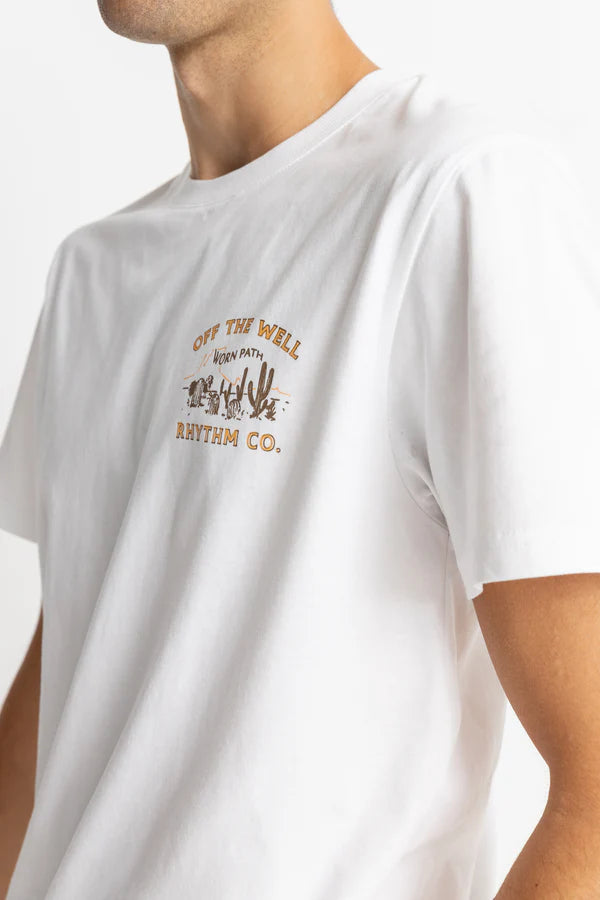 Rhythm Worn Path Short Sleeve T-Shirt - Vintage White