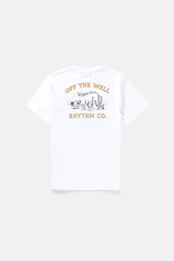 Rhythm Worn Path Short Sleeve T-Shirt - Vintage White