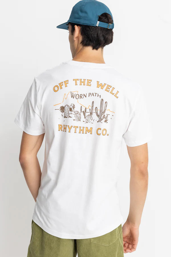 Rhythm Worn Path Short Sleeve T-Shirt - Vintage White