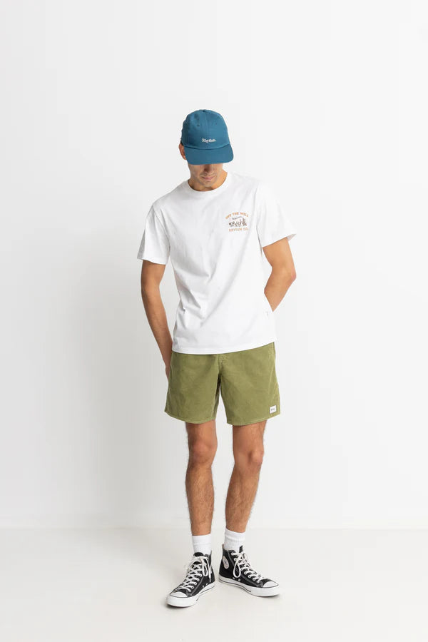 Rhythm Worn Path Short Sleeve T-Shirt - Vintage White
