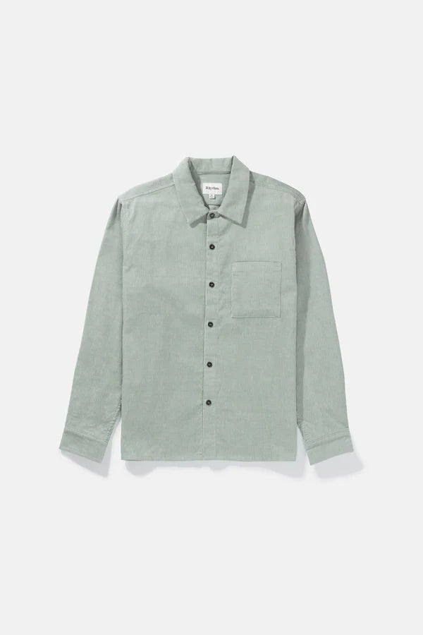 Rhythm Corduroy Long Sleeve Shirt - Seafoam