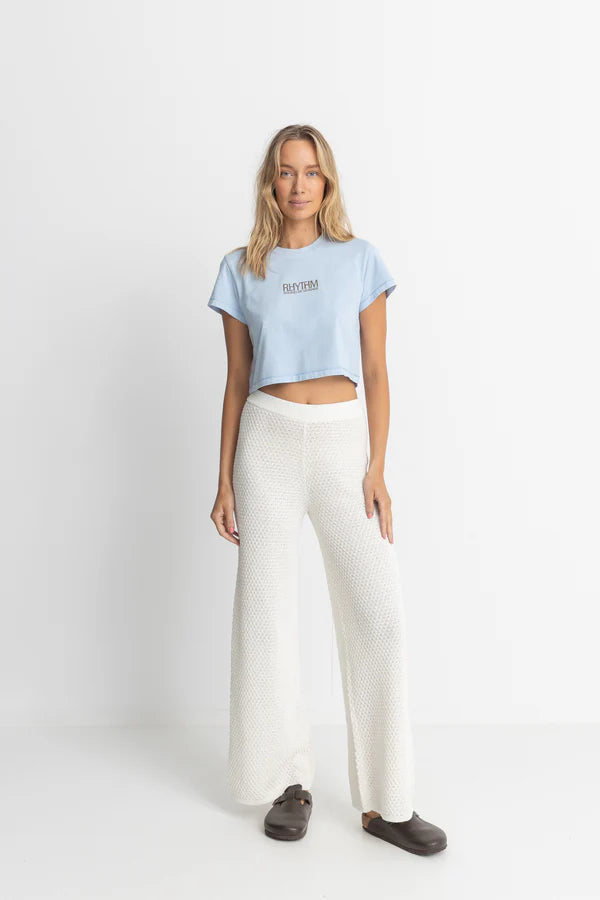 Rhythm Sound Of Change Vintage Crop Crew Tee - Sky